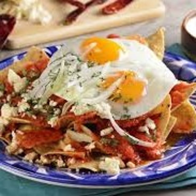 Lunch Chilaquiles.