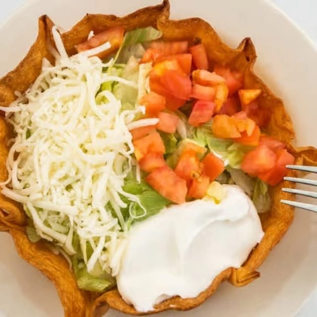 Mini Taco Salad.