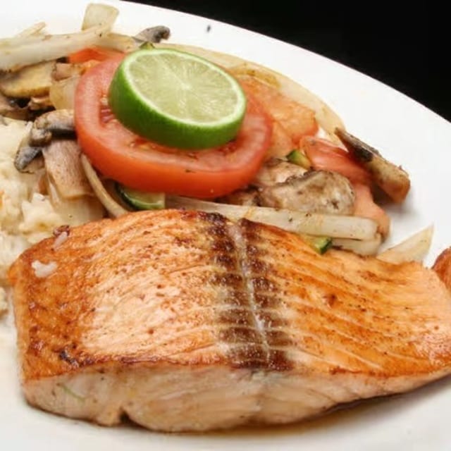 Grilled Salmon.