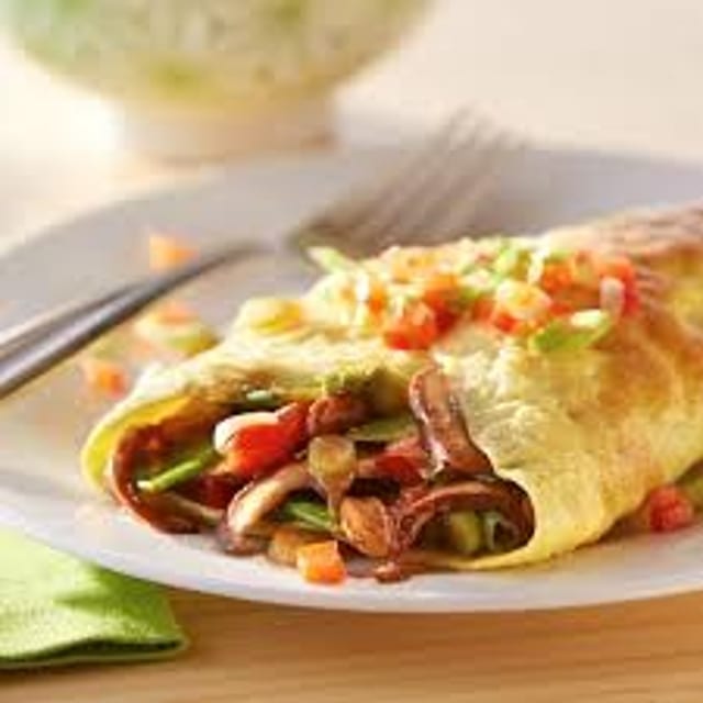 Lunch Veggie Omelette.