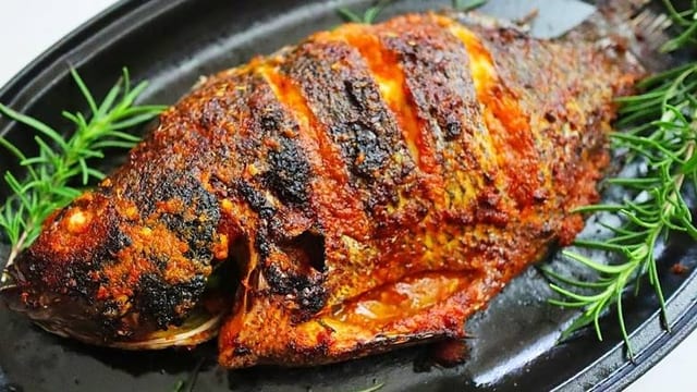 Lunch Grilled Tilapia.
